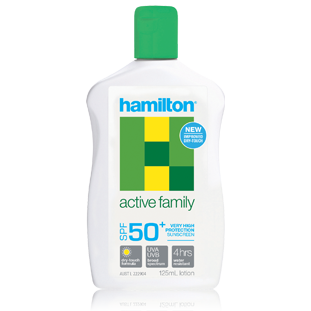 Hamilton Active Family Losyon SPF50+, 125ml